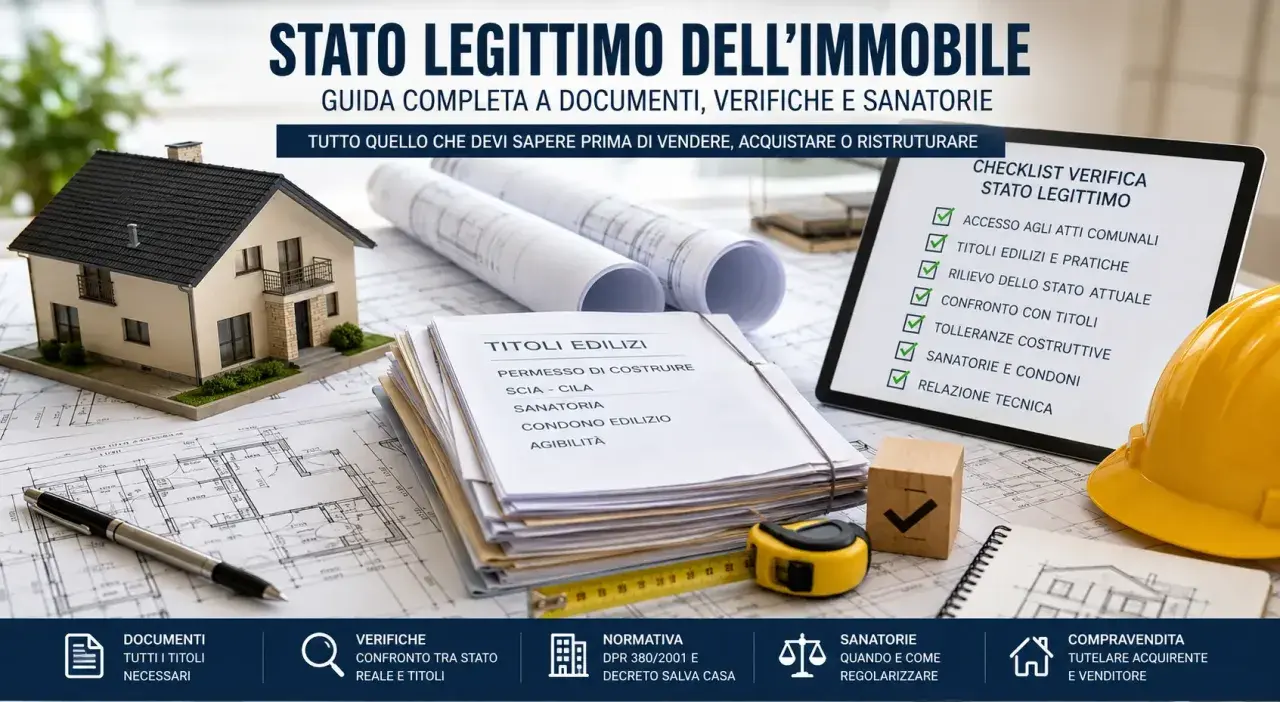 Guida completa allo stato legittimo dell'immobile: dove trovare la concessione edilizia e altri titoli.