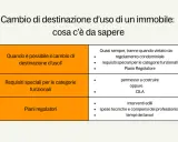 Tabella riassuntiva sul cambio di destinazione d'uso di un immobile: quando è possibile, requisiti e piani regolatori.