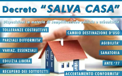 Decreto "Salva Casa": semplificazioni edilizie, tolleranze, sanatorie e accertamento di conformità per regolarizzare la tua abitazione.