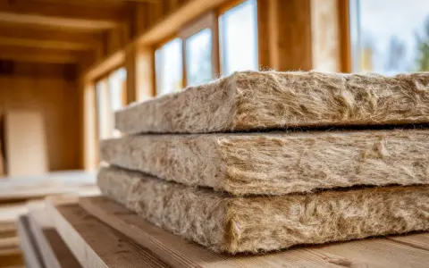 Pannelli isolanti in fibra di legno, pronti per il cappotto interno. Muffa assente, solo materiali naturali per un ambiente sano.