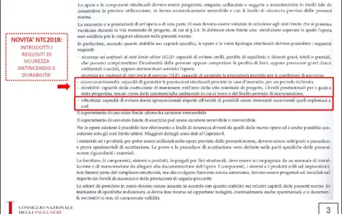 Novità NTC2018: requisiti di sicurezza antincendio e durabilità, in linea con le norme tecniche per le costruzioni.