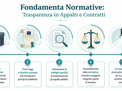 Schema sui fondamenti normativi per la trasparenza in appalti e contratti. Chi firma il sal? La normativa mira a prevenire corruzione e garantire equità.