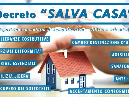 Decreto "Salva Casa": semplificazioni edilizie, tolleranze, sanatorie e accertamento di conformità per regolarizzare la tua abitazione.
