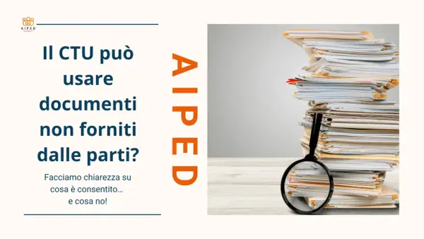 Il CTU può usare documenti non forniti dalle parti? Chiarimenti su cosa è consentito e cosa no, con un'immagine che simboleggia la ricerca nei fascicoli.
